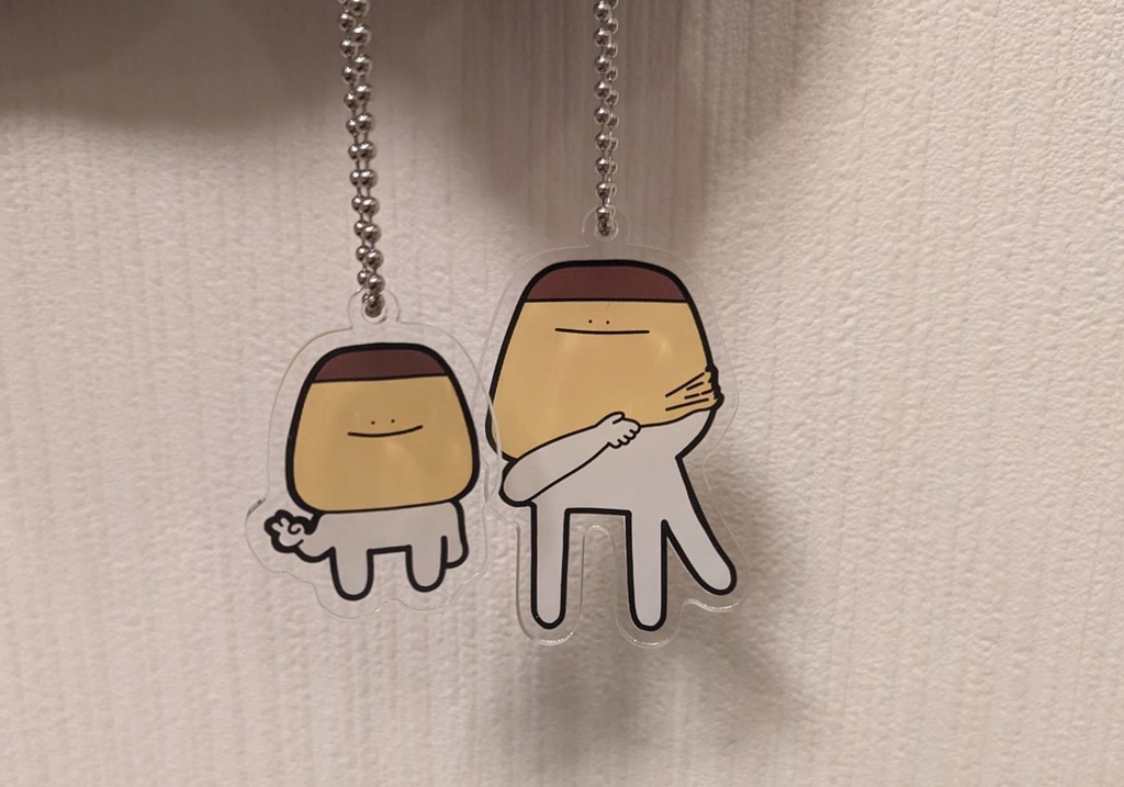 アクリルキーホルダー2種 【おにぎりぷりん】【こにぎりぷりん】