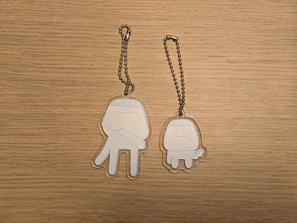 アクリルキーホルダー2種 【おにぎりぷりん】【こにぎりぷりん】