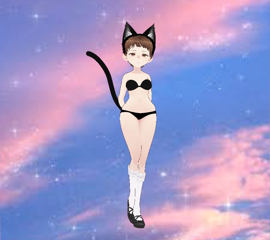 anime girl body type for vroid!! (free)