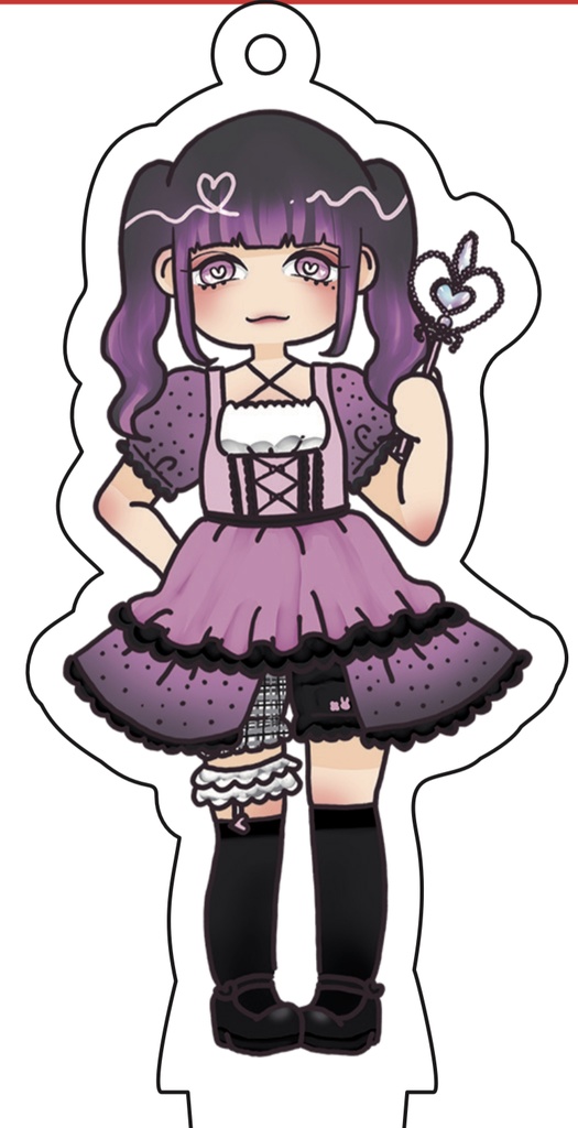 アクリルキーホルダースタンド