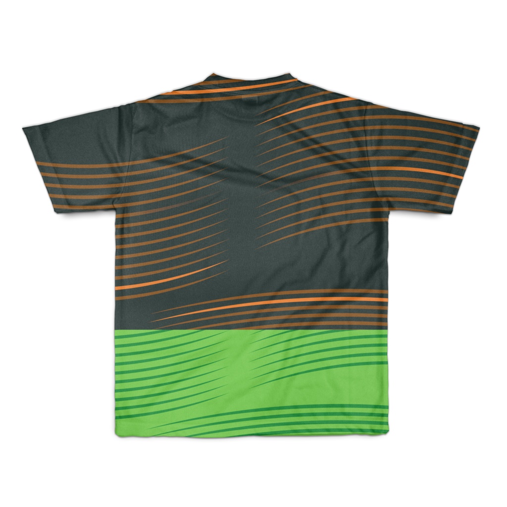 街の通勤車座席柄風フルグラフィックTシャツ3