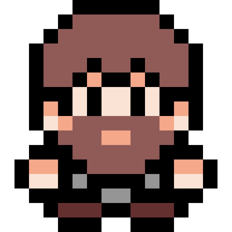 【無料/有料】16ドット絵キャラクターズ【立ち絵素材】