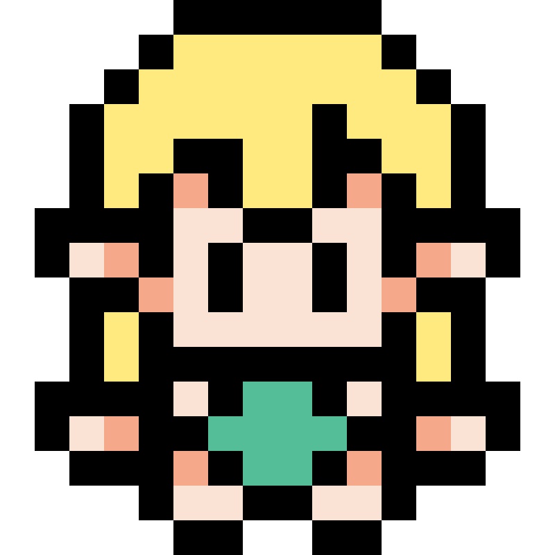 【無料/有料】16ドット絵キャラクターズ【立ち絵素材】