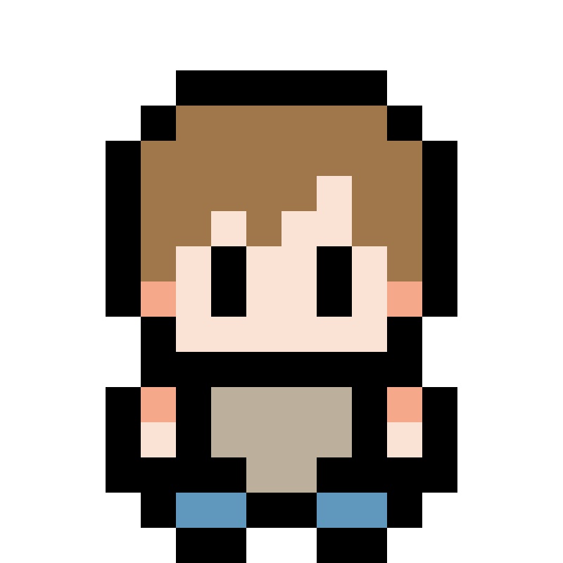 【無料/有料】16ドット絵キャラクターズ【立ち絵素材】