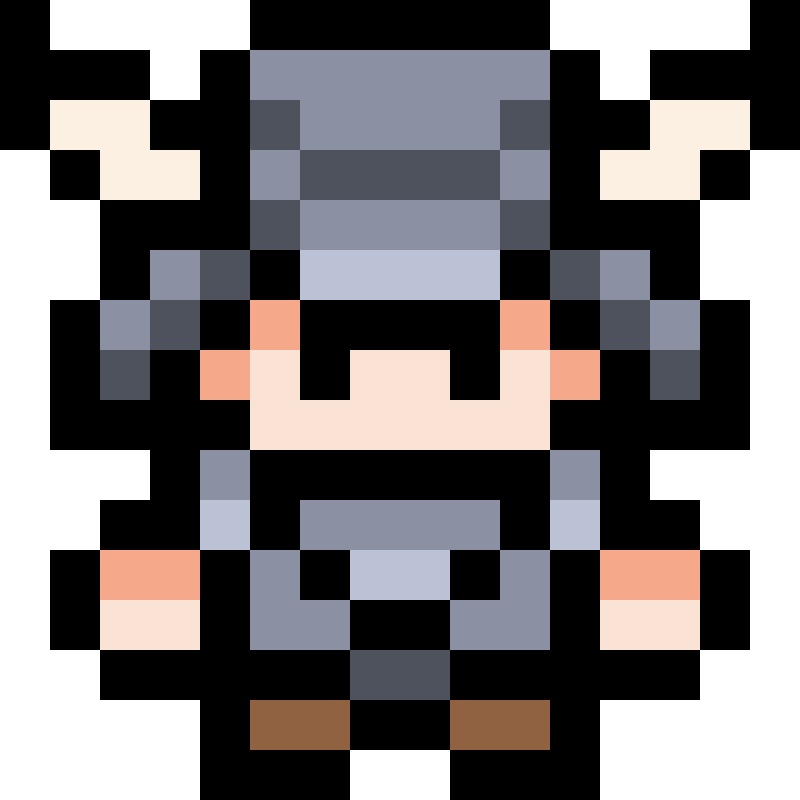 【無料/有料】16ドット絵キャラクターズ【立ち絵素材】