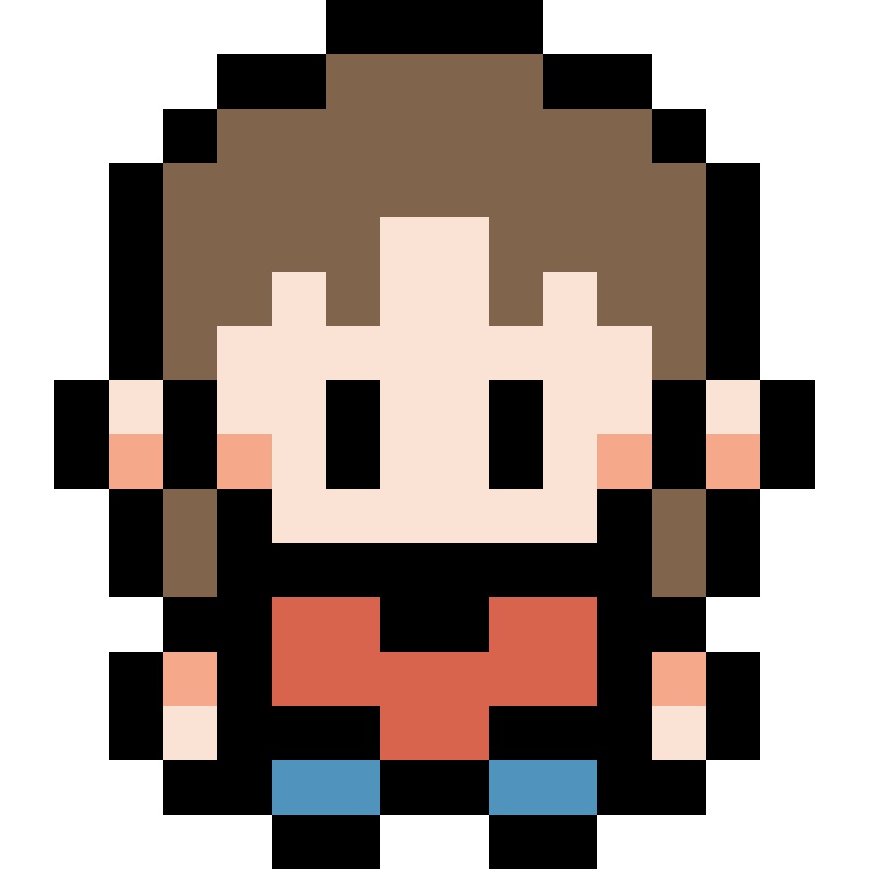 【無料/有料】16ドット絵キャラクターズ【立ち絵素材】