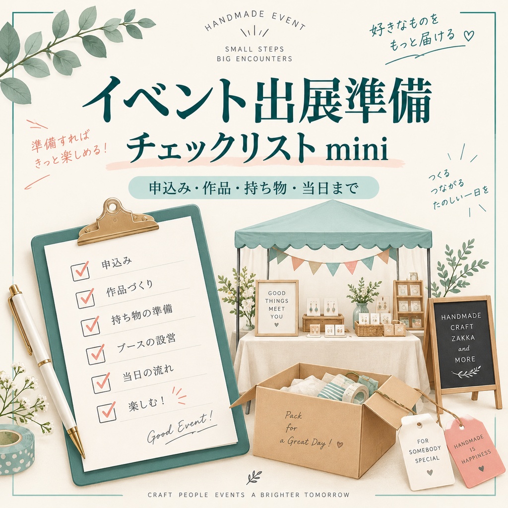 イベント出展準備チェックリスト mini｜同人・ハンドメイド