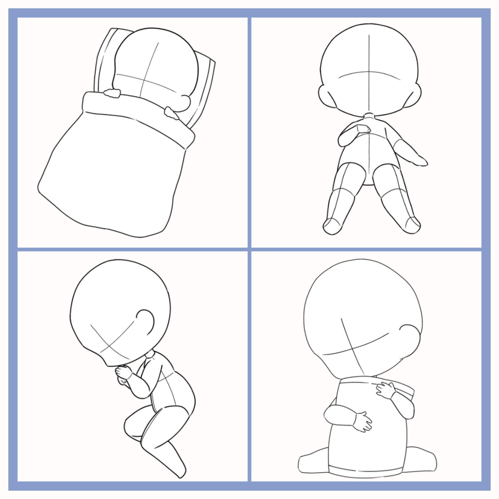 お眠りイラスト トレス素材