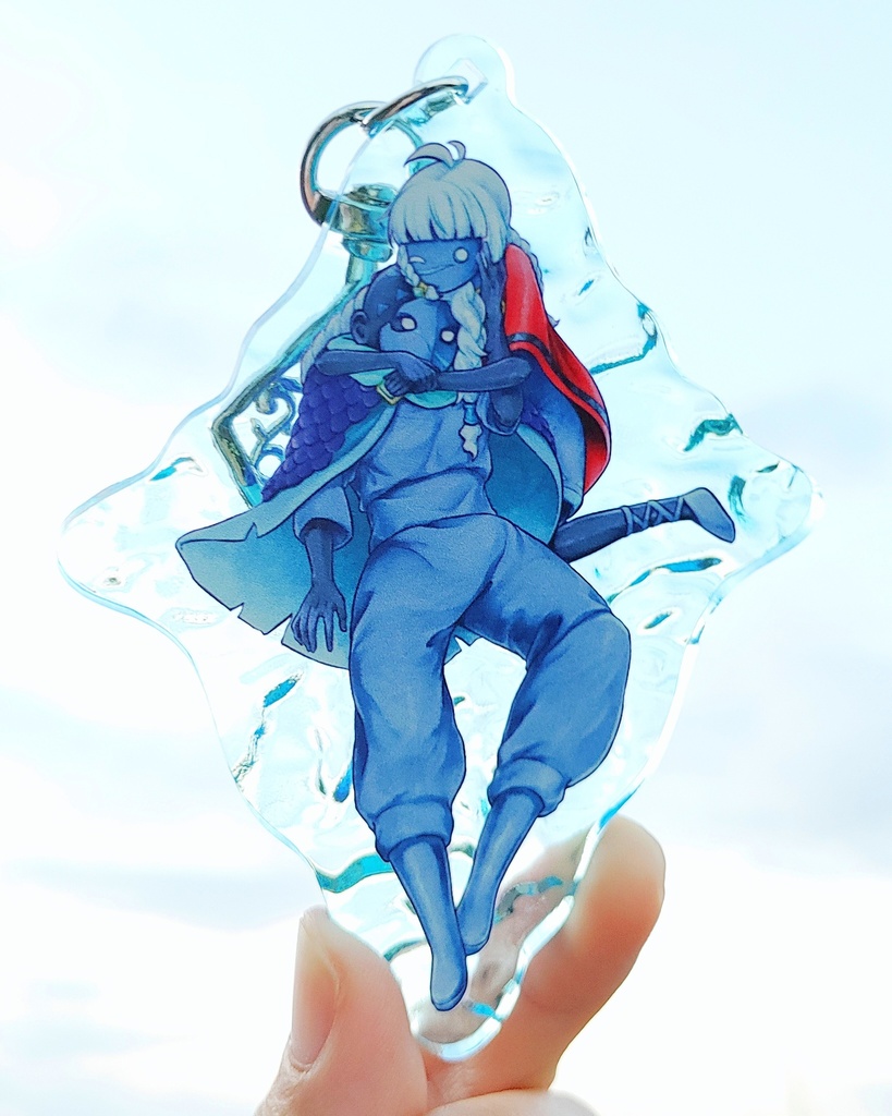 案砲水面アクリルキーホルダー