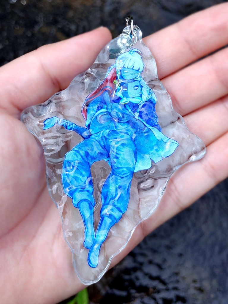 案砲水面アクリルキーホルダー