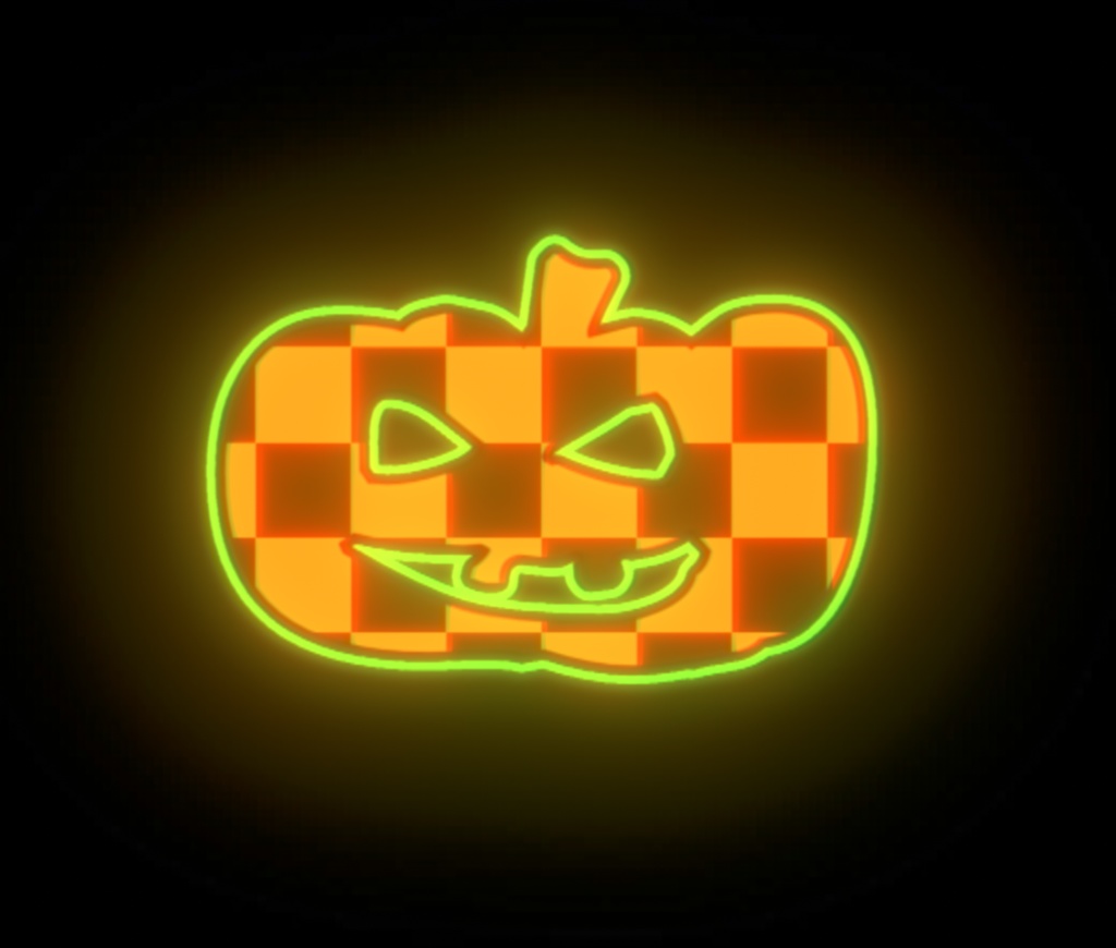 【ロゴ・動画素材】ネオン風 ハロウィン素材 PT1【全12種類】