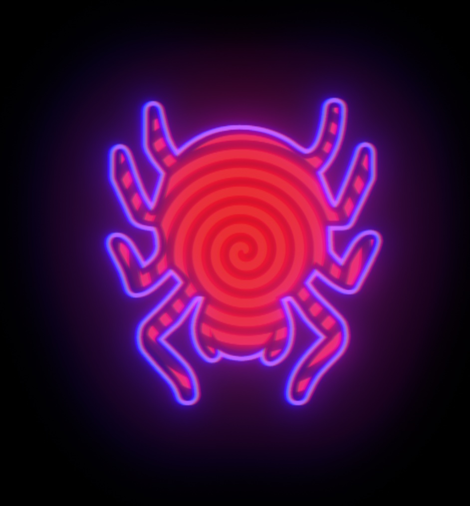 【ロゴ・動画素材】ネオン風 ハロウィン素材 PT1【全12種類】