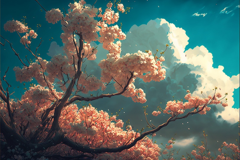 【背景素材】「春・桜」 大容量120点セット!【イラスト】