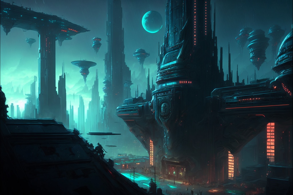 【背景素材】「サイバーパンク」 大容量150点セット!【イラスト】