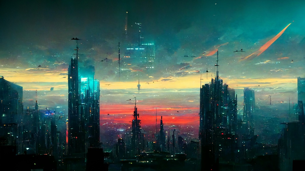 【背景素材】「サイバーパンク」 大容量150点セット!【イラスト】