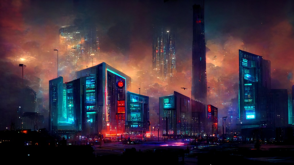 【背景素材】「サイバーパンク」 大容量150点セット!【イラスト】