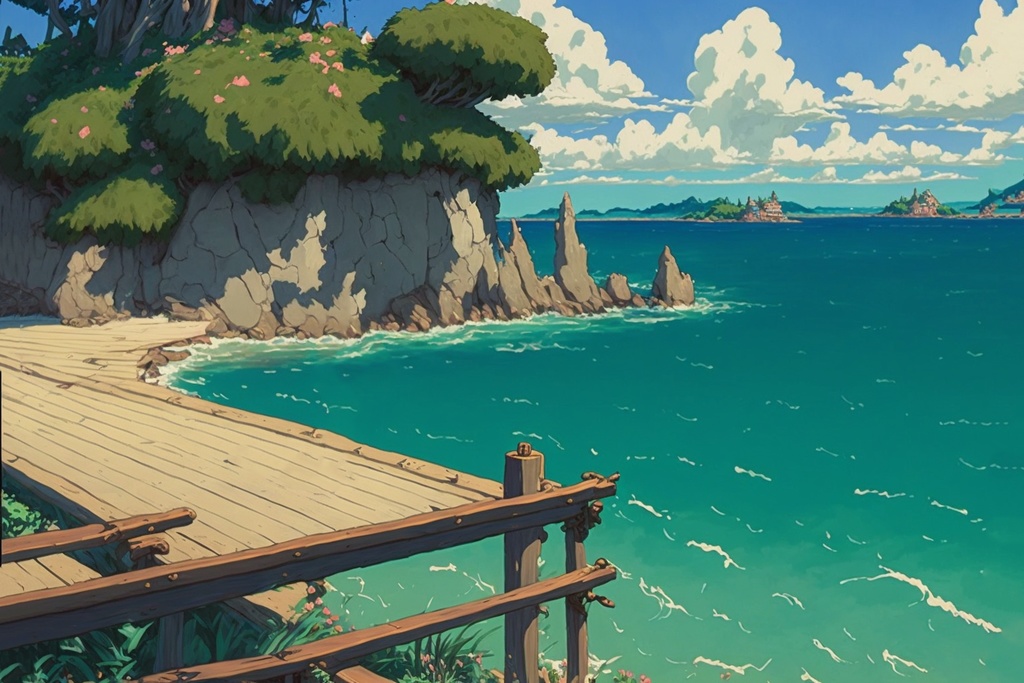 【背景素材】夏!海! 大容量160枚越え【イラスト】