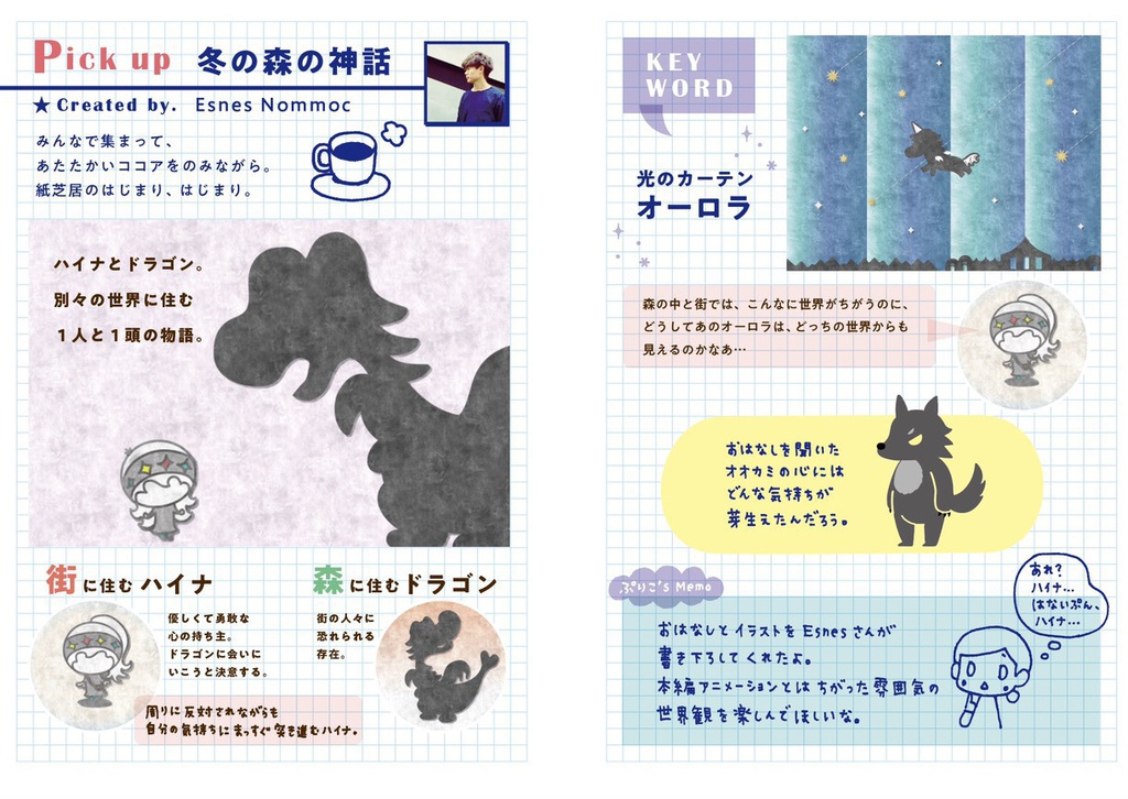 メイキングぷっく(台本・ポストカード・人形劇セット)