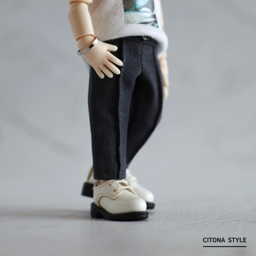 オビツ11 / リネンライクテーパードパンツ 2サイズ