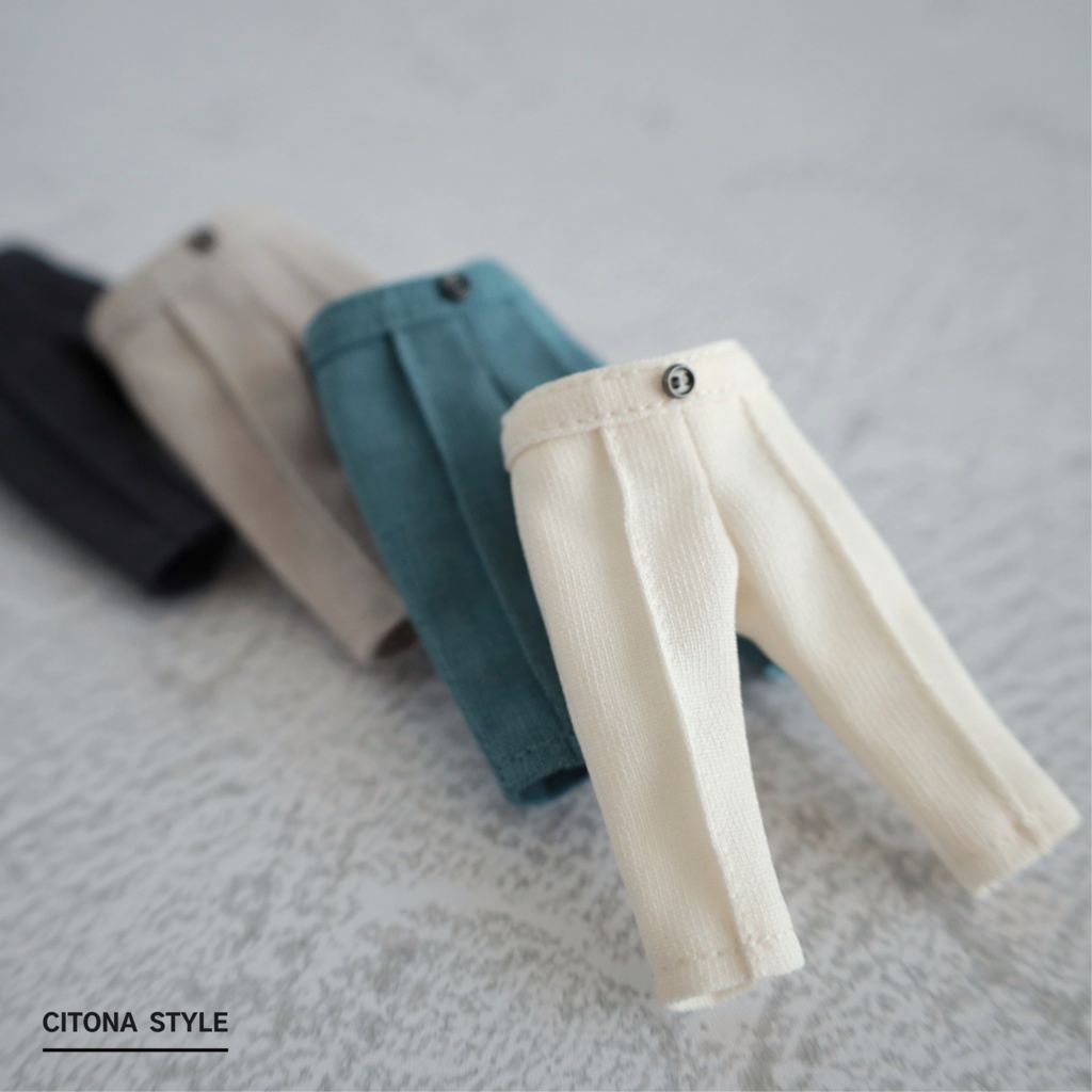 オビツ11 / リネンライクテーパードパンツ 2サイズ