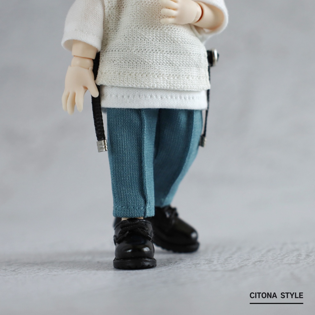 オビツ11 / リネンライクテーパードパンツ 2サイズ