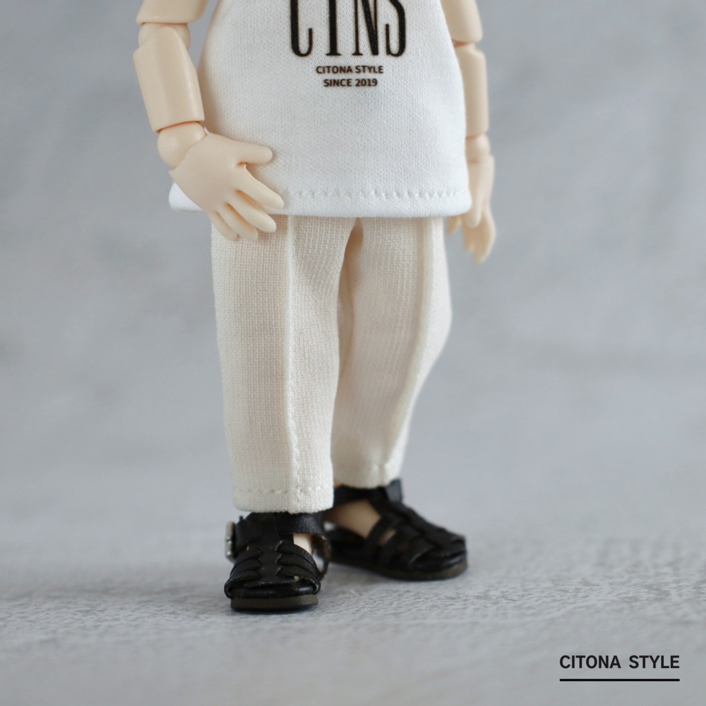 オビツ11 / リネンライクテーパードパンツ 2サイズ