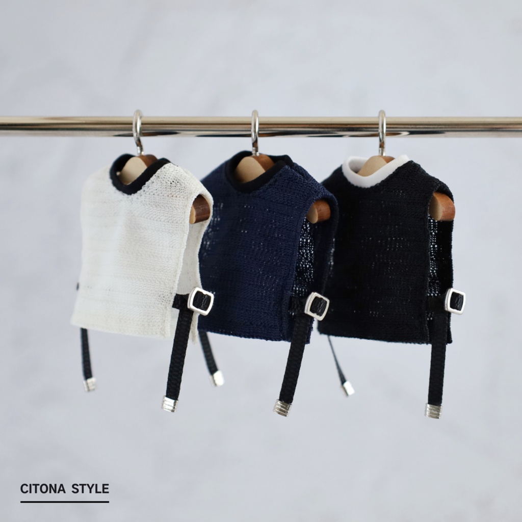 オビツ11 / サイドオープンレースベスト&七分袖カットソー 2点セット