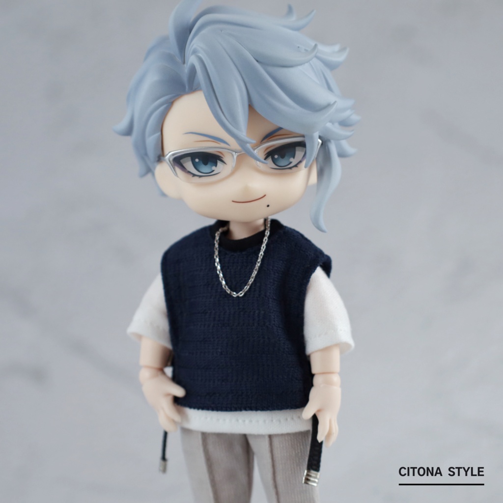 オビツ11 / サイドオープンレースベスト&七分袖カットソー 2点セット