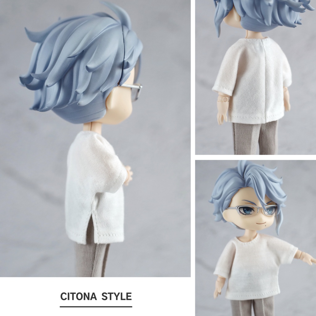 オビツ11 / サイドオープンレースベスト&七分袖カットソー 2点セット