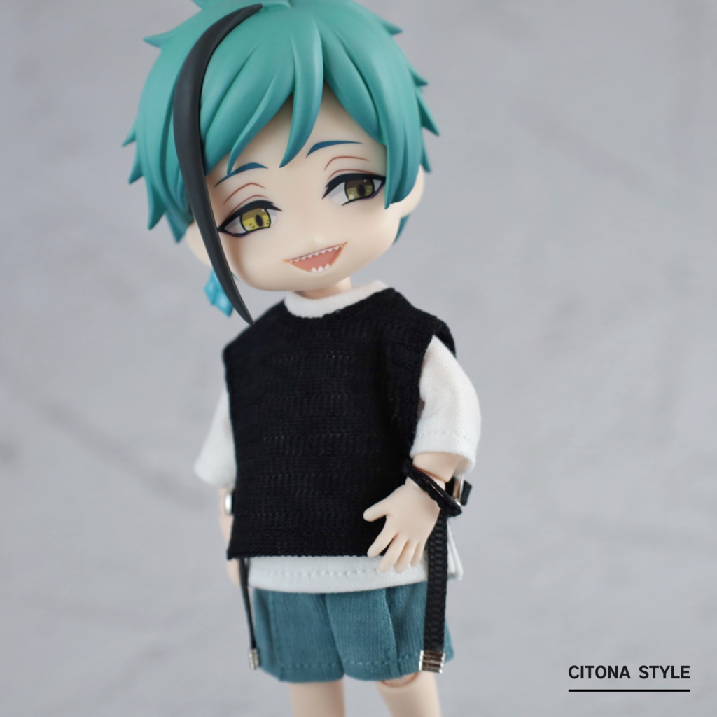 オビツ11 / サイドオープンレースベスト&七分袖カットソー 2点セット