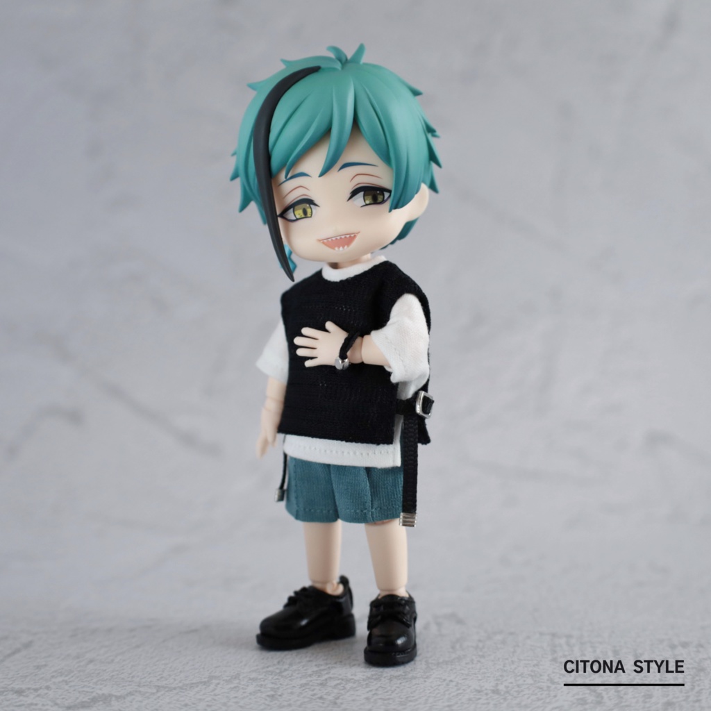 オビツ11 / サイドオープンレースベスト&七分袖カットソー 2点セット