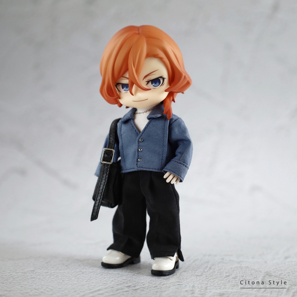 オビツ11 / フロントピンタックシャツ&ハイネックカットソー 2点セット