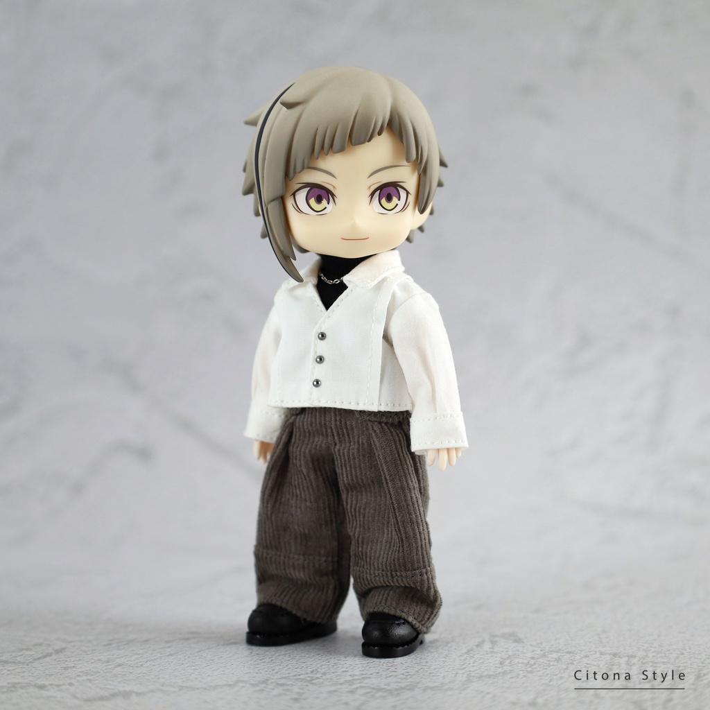 オビツ11 / フロントピンタックシャツ&ハイネックカットソー 2点セット