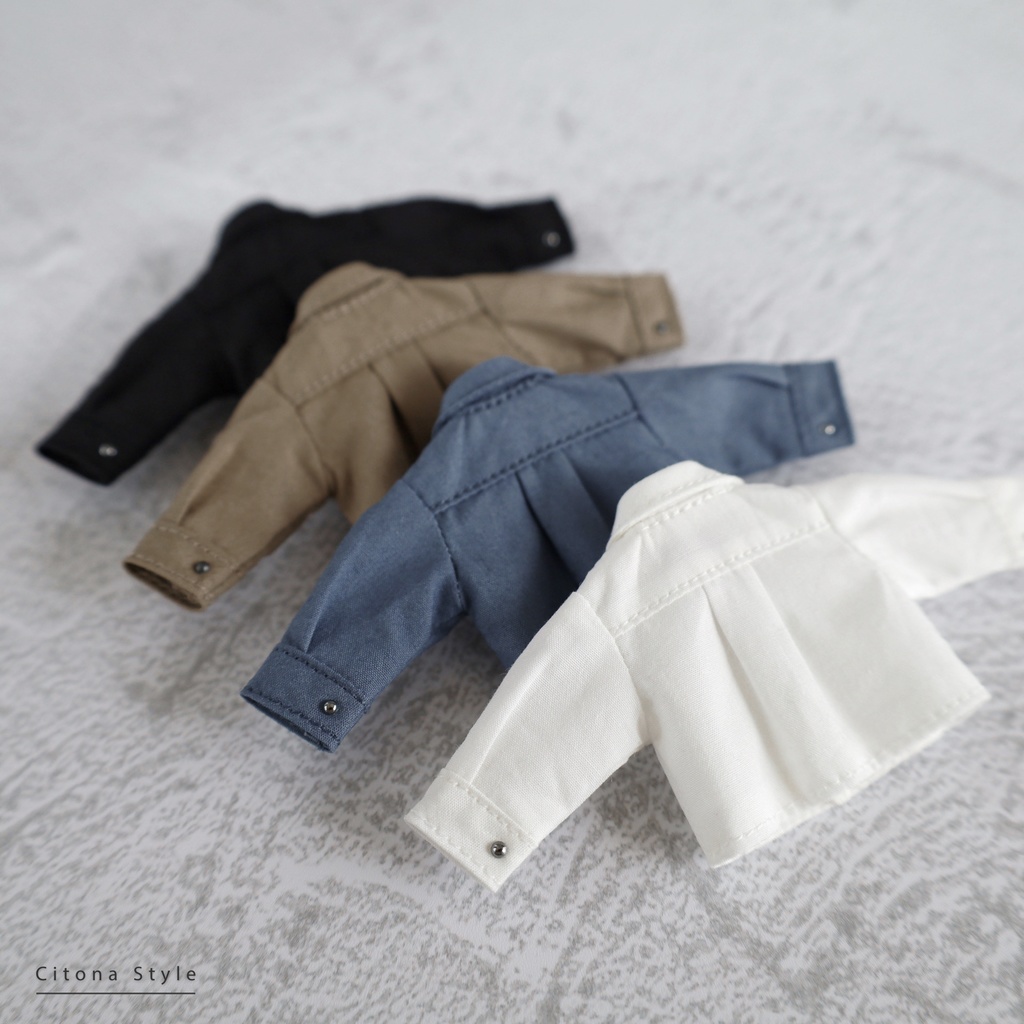 オビツ11 / フロントピンタックシャツ&ハイネックカットソー 2点セット