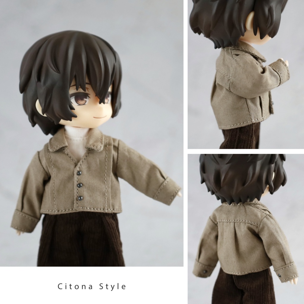 オビツ11 / フロントピンタックシャツ&ハイネックカットソー 2点セット