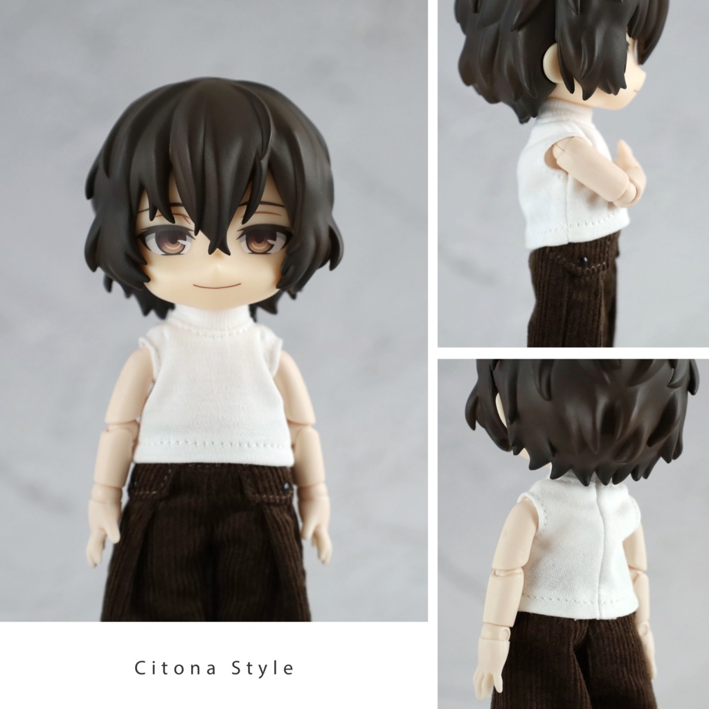 オビツ11 / フロントピンタックシャツ&ハイネックカットソー 2点セット