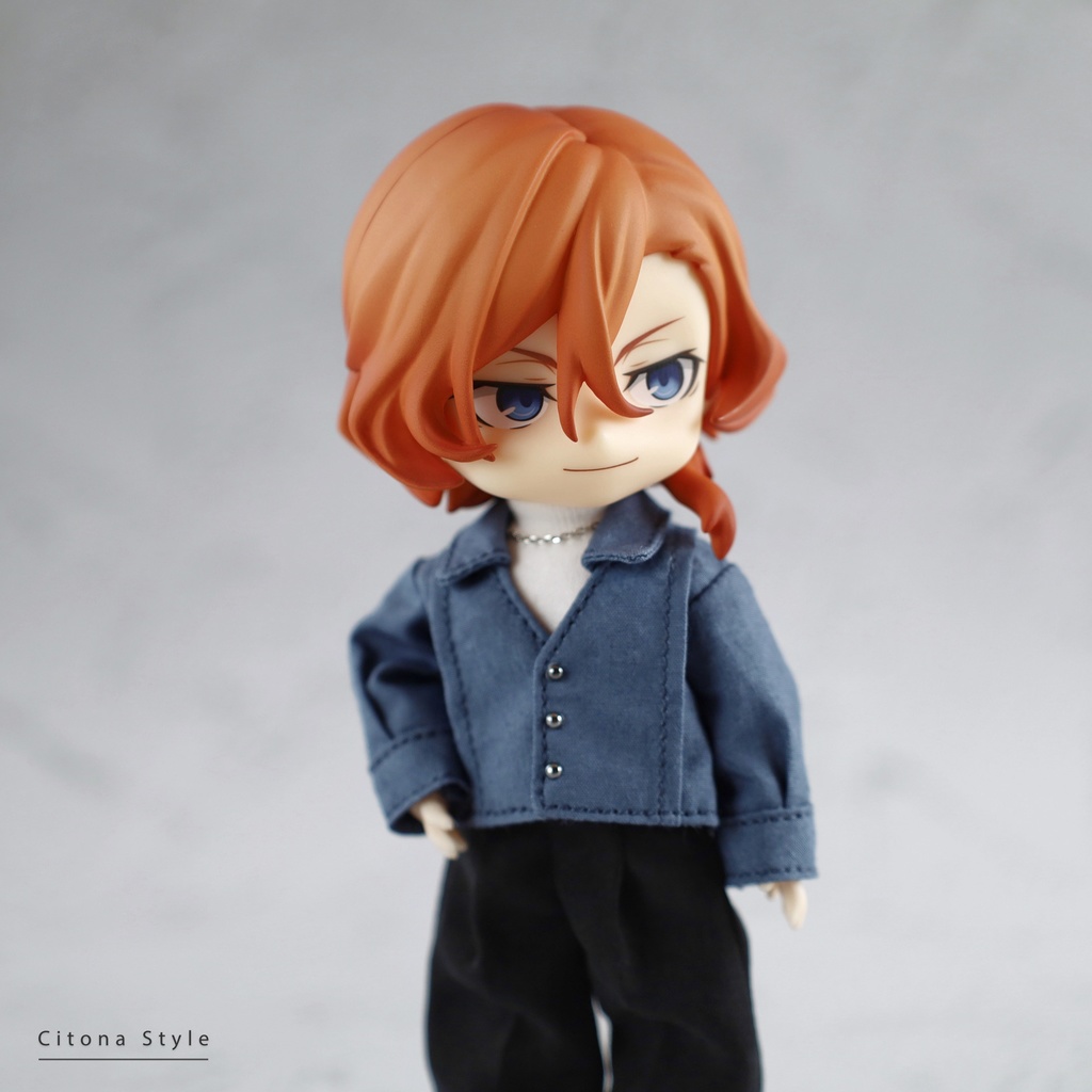 オビツ11 / フロントピンタックシャツ&ハイネックカットソー 2点セット