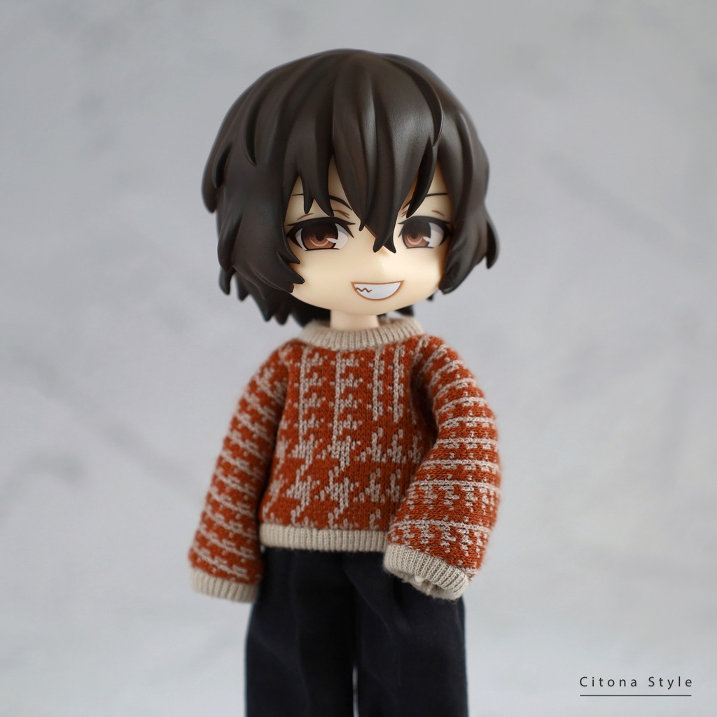 【再販 11/28 20:00~】オビツ11 / チェックジャガードニット&スヌード 2点セット