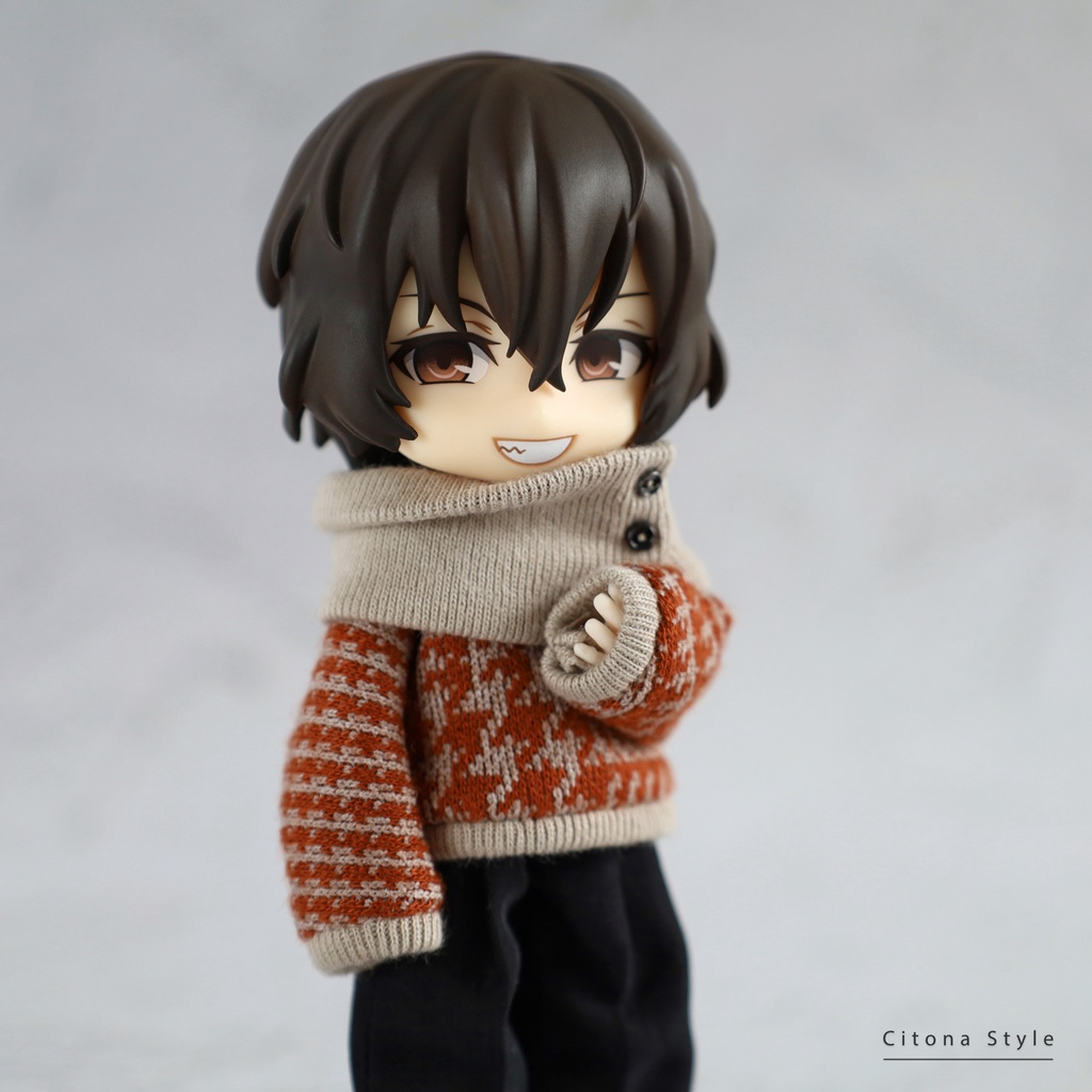 【再販 11/28 20:00~】オビツ11 / チェックジャガードニット&スヌード 2点セット