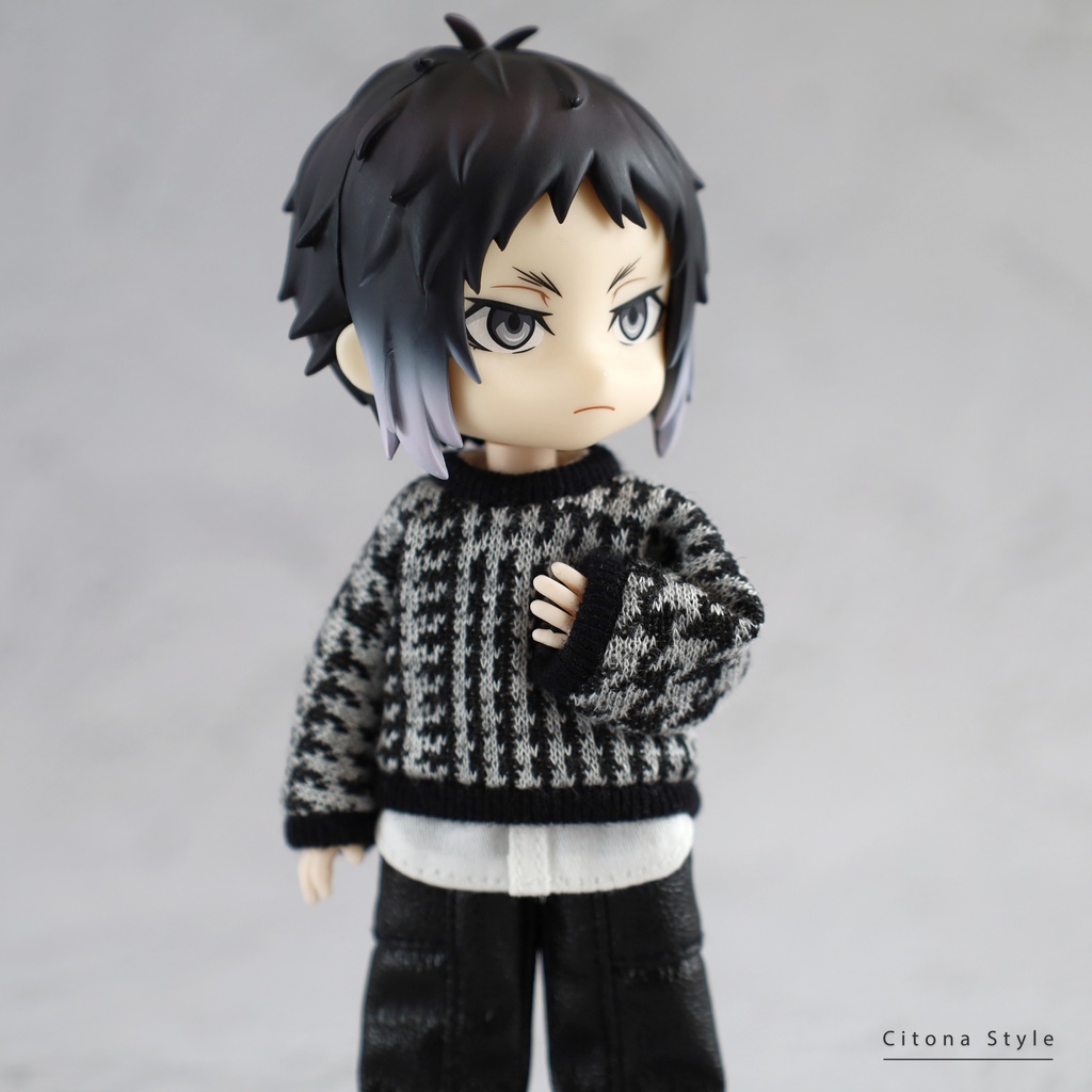 【再販 11/28 20:00~】オビツ11 / チェックジャガードニット&スヌード 2点セット