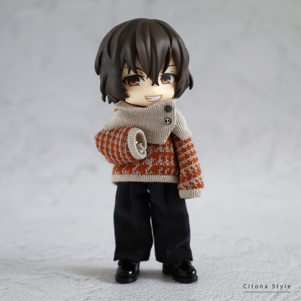 【再販 11/28 20:00~】オビツ11 / チェックジャガードニット&スヌード 2点セット