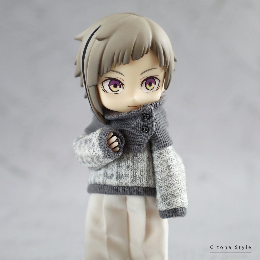 【再販 11/28 20:00~】オビツ11 / チェックジャガードニット&スヌード 2点セット