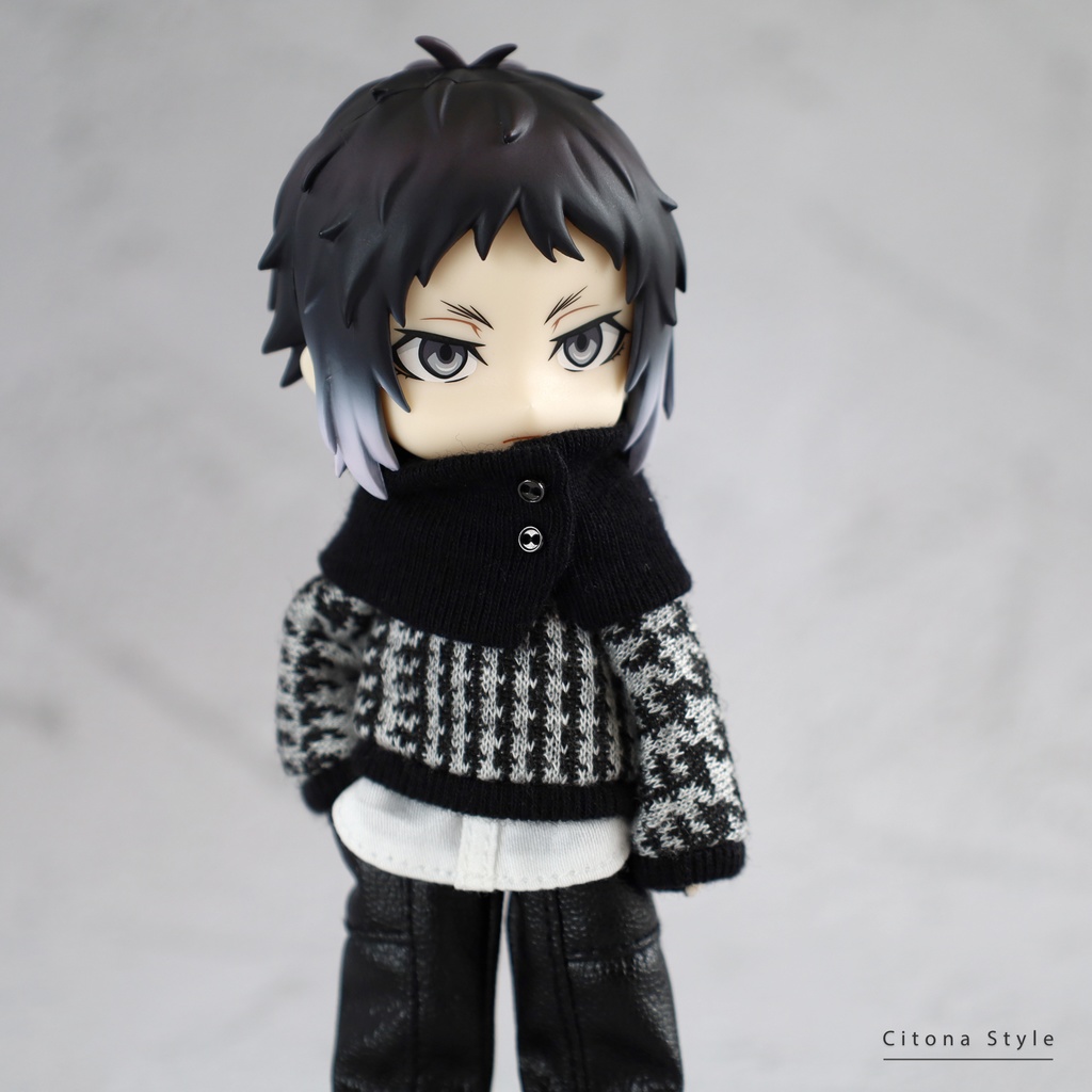 【再販 11/28 20:00~】オビツ11 / チェックジャガードニット&スヌード 2点セット