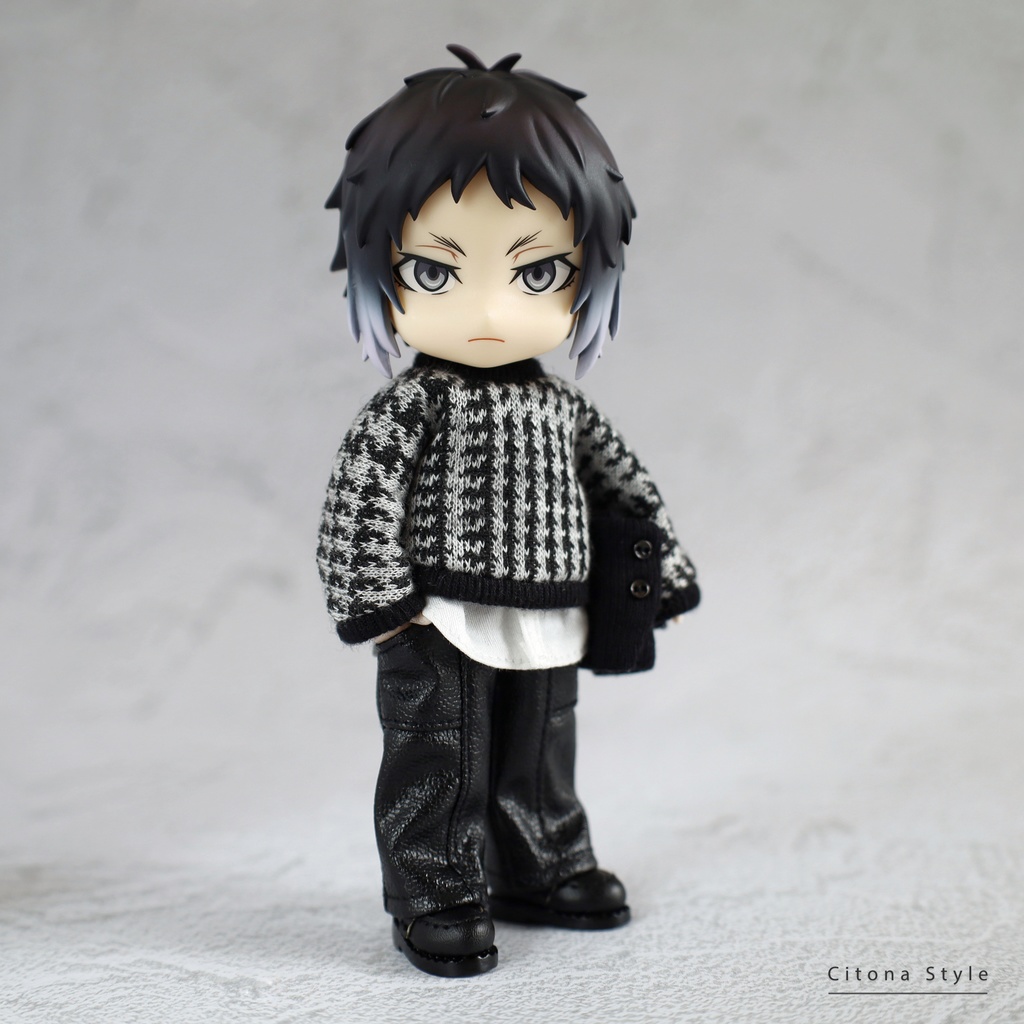 【再販 11/28 20:00~】オビツ11 / チェックジャガードニット&スヌード 2点セット