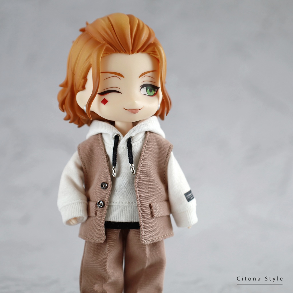 【再販 11/28 20:00~】オビツ11 / ノーカラーベスト&フーディー 2点セット