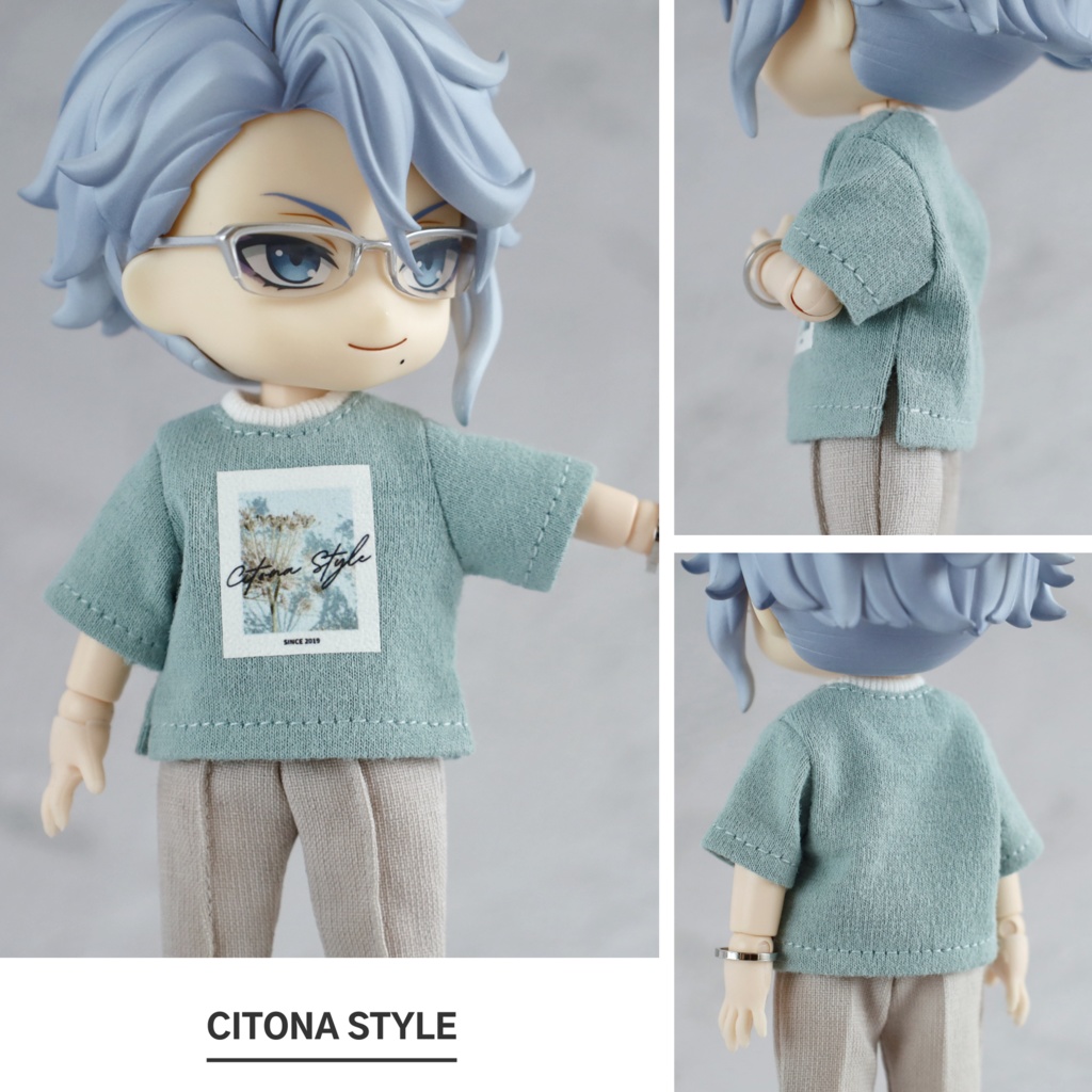 オビツ11 / フラワーフォトプリントTシャツ