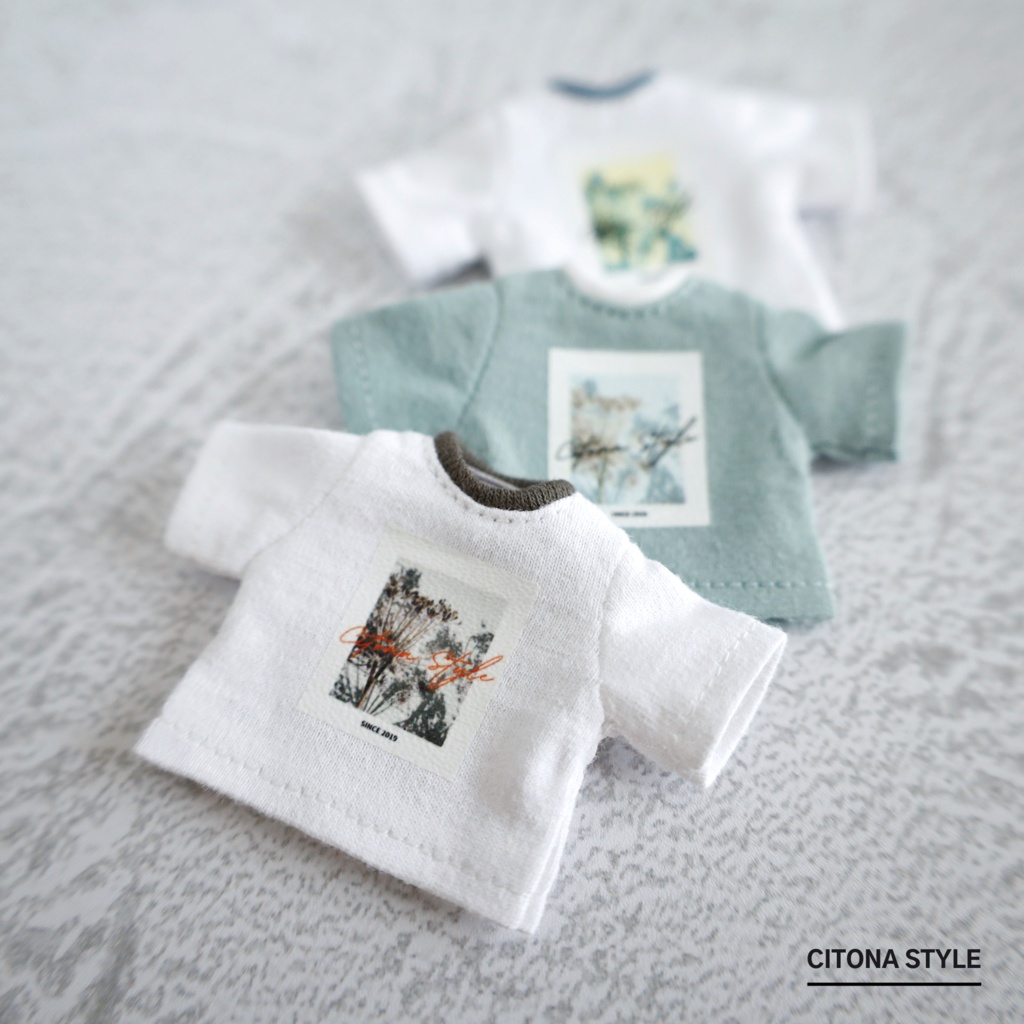 オビツ11 / フラワーフォトプリントTシャツ