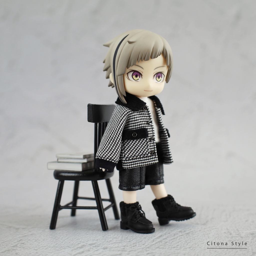 オビツ11 / ウールライクチェックブルゾン