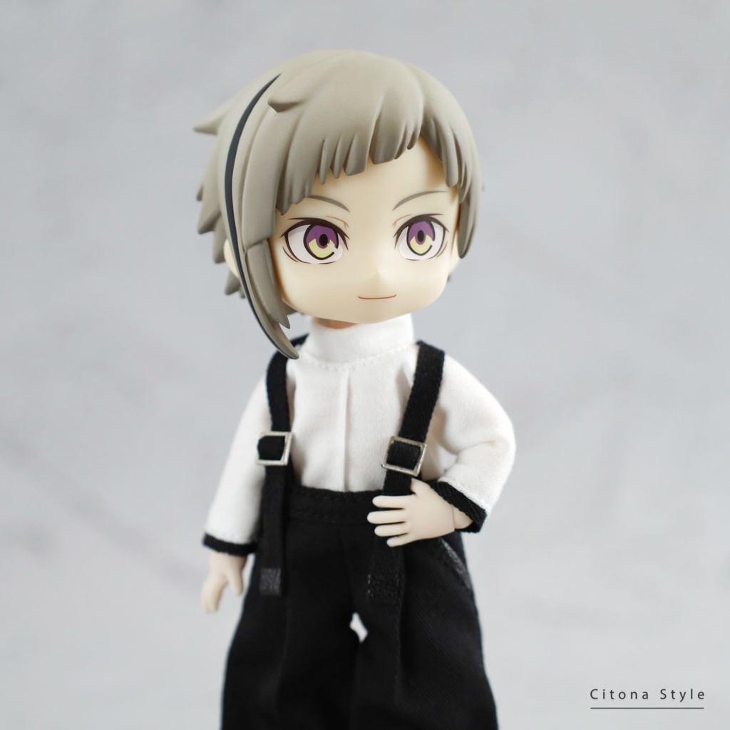 オビツ11 / ハイネックカットソー&サスペンダーワイドパンツ 2点セット 2サイズ