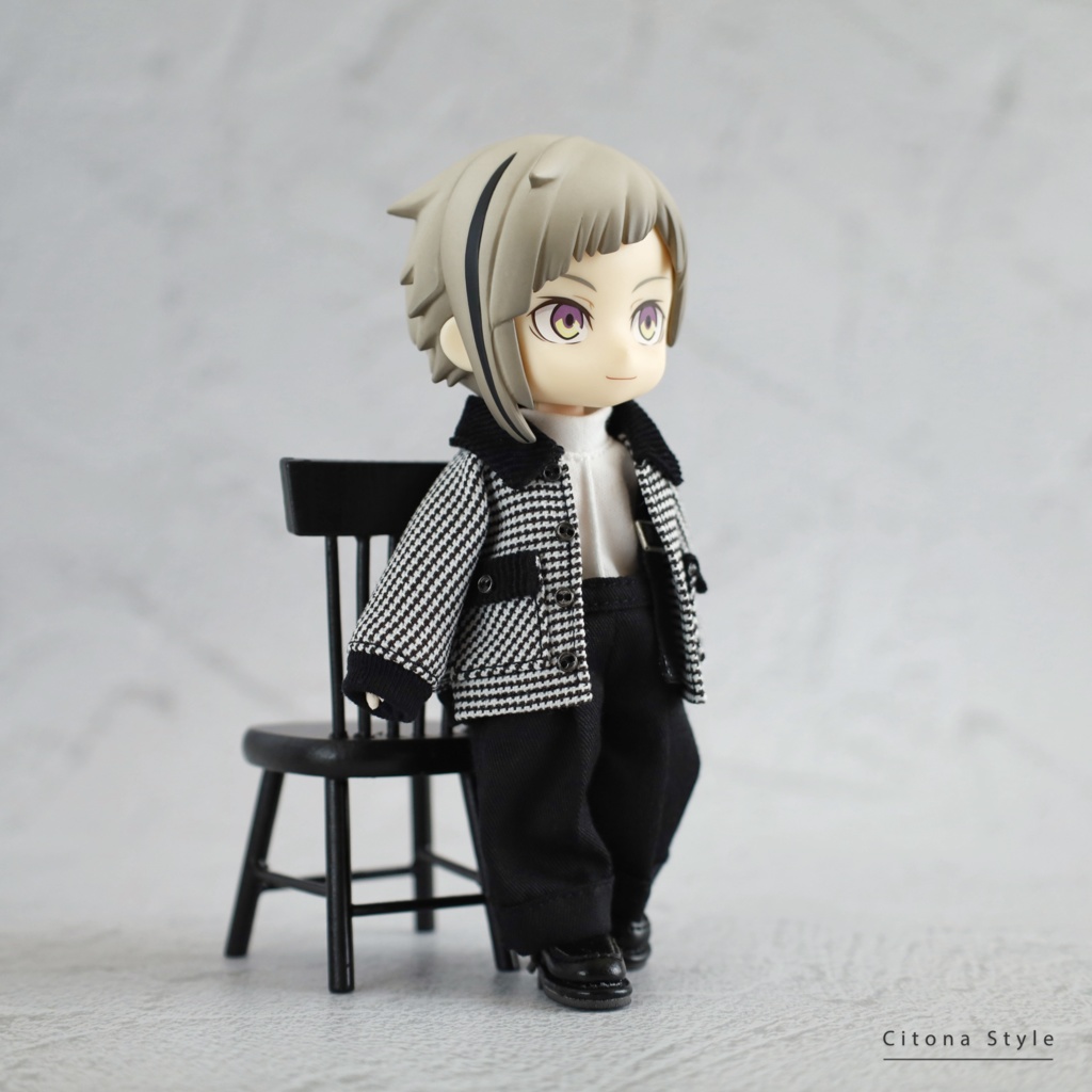 オビツ11 / ハイネックカットソー&サスペンダーワイドパンツ 2点セット 2サイズ